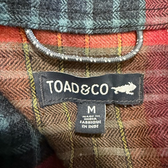 Toad&Co Women's Plaid Dress Button Up Size Medium Lightweight Recycled Materials - Picture 3 of 10